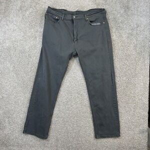 Levis 505 Regular Fit Jeans Mens 38x30 Charcoal Gray Straight Leg Denim Pants